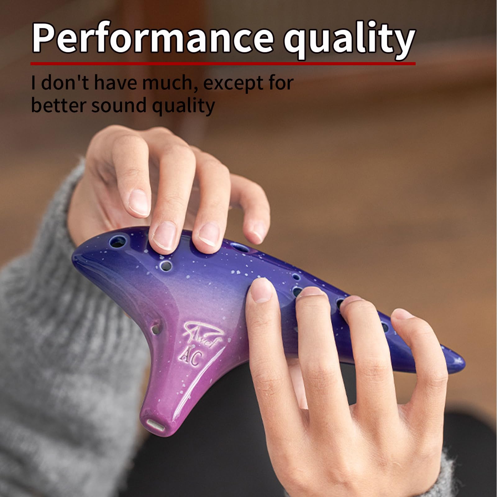 Amazon.com: “Ocean Notes” 12 Hole Sweet Potato Ocarina Graceful